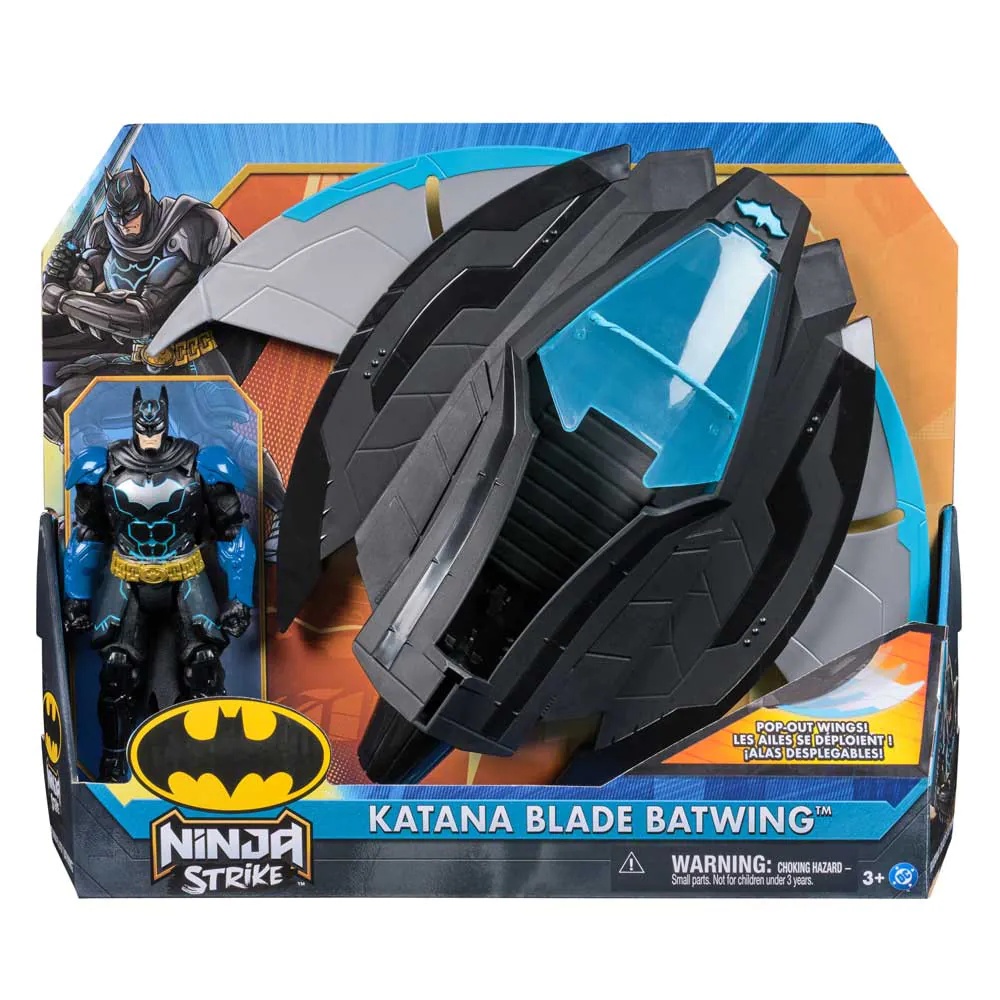 Figurina DC Batman Ninja Strike cu vehicul Batwing inclus - poza 2