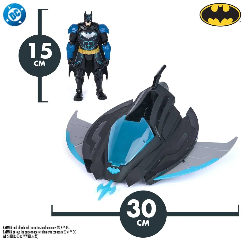 Figurina DC Batman Ninja Strike cu vehicul Batwing inclus - poza 3