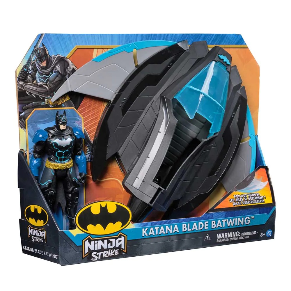 Figurina DC Batman Ninja Strike cu vehicul Batwing inclus - poza 4