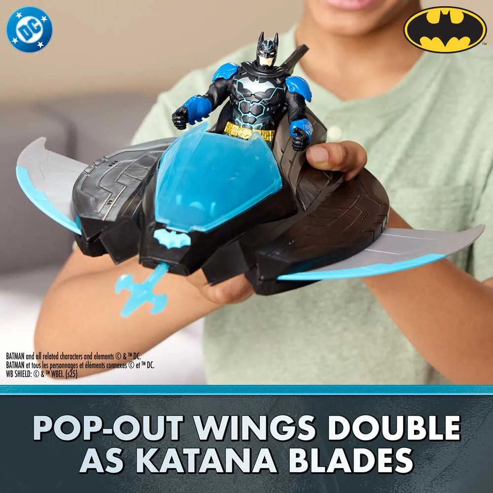 Figurina DC Batman Ninja Strike cu vehicul Batwing inclus - poza 5