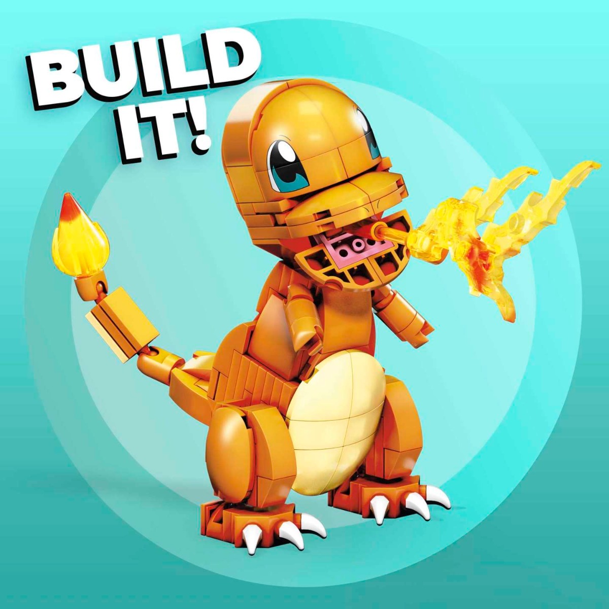 Figurina de asamblat Mega Bloks Construcx Pokemon Charmander 180 piese - poza 3