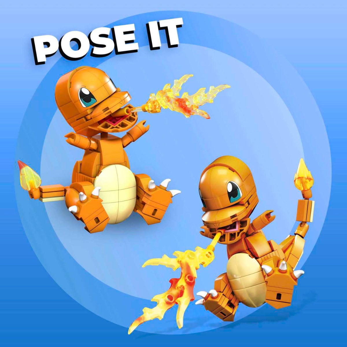 Figurina de asamblat Mega Bloks Construcx Pokemon Charmander 180 piese - poza 5