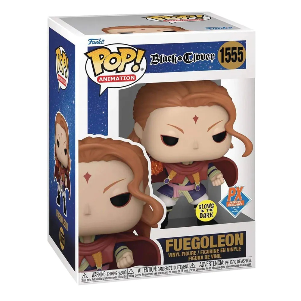 Figurina de colectie Funko Pop Animation Black Clover Fuegoleon Special Edition Glow In The Dark 1555 - poza 1