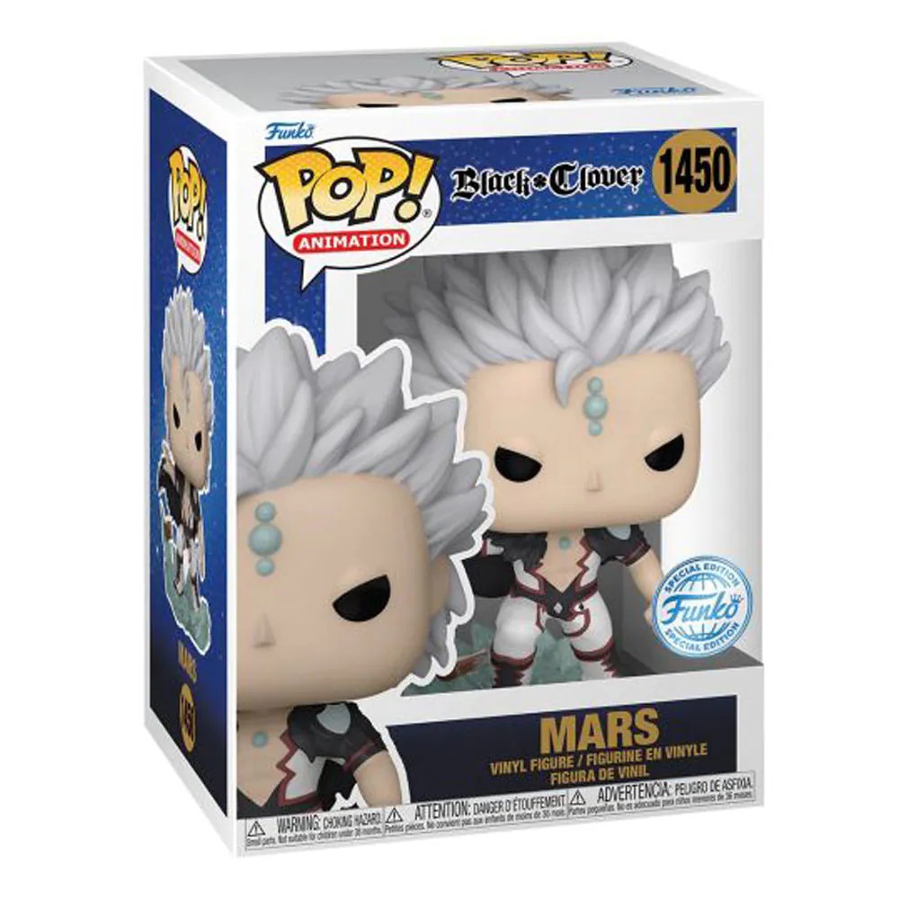 Figurina de colectie Funko Pop Animation Black Clover Mars With Book Special Edition 1450 - poza 1