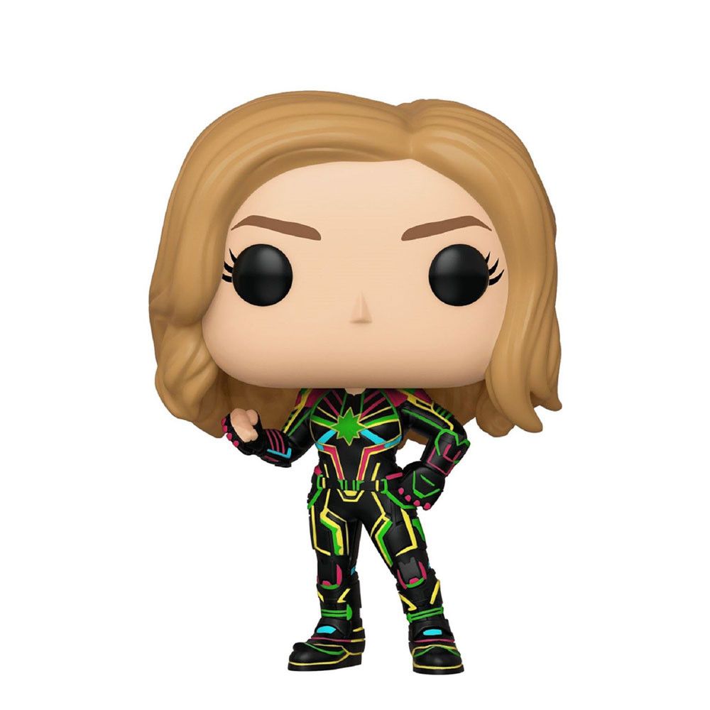 Figurina de colectie Funko Pop Captain Marvel Neon Suit Gows In The Dark 516 - poza 2