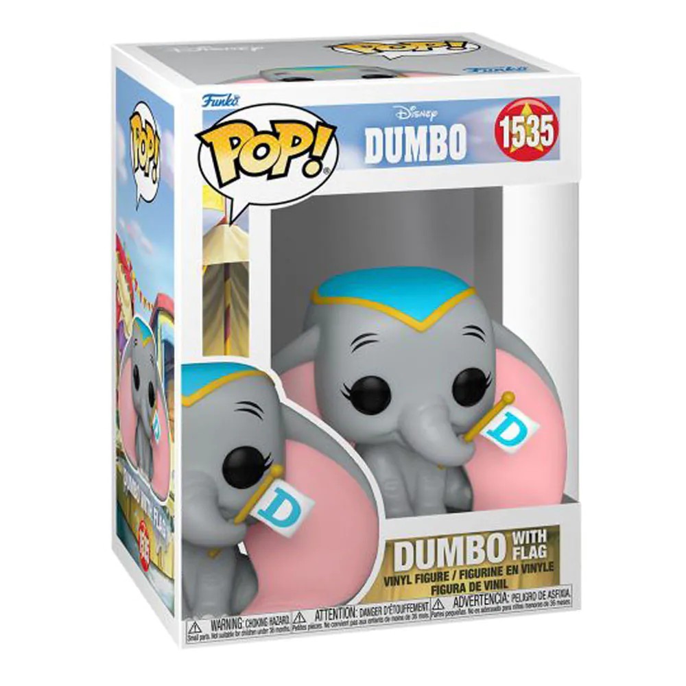 Figurina de colectie Funko Pop Disney Dumbo With Flag 1535 - poza 1