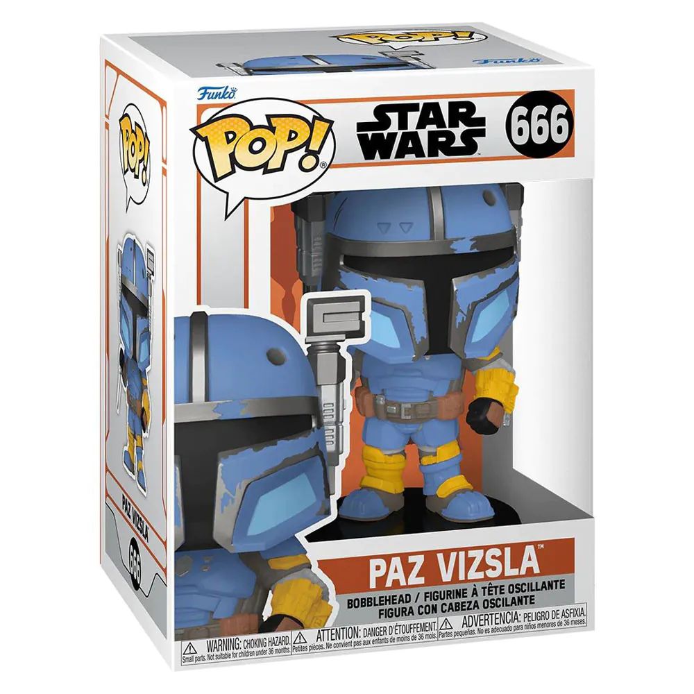 Figurina de colectie Funko Pop Disney Star Wars The Mandaorian Paz Vizsla 666 Bobble Head - poza 1