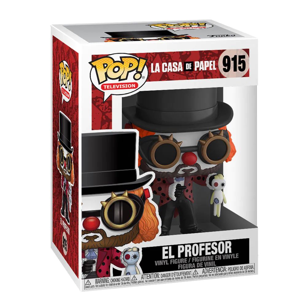 Figurina de colectie Funko Pop La Casa de Papel El Profesor Clown 915 - poza 1