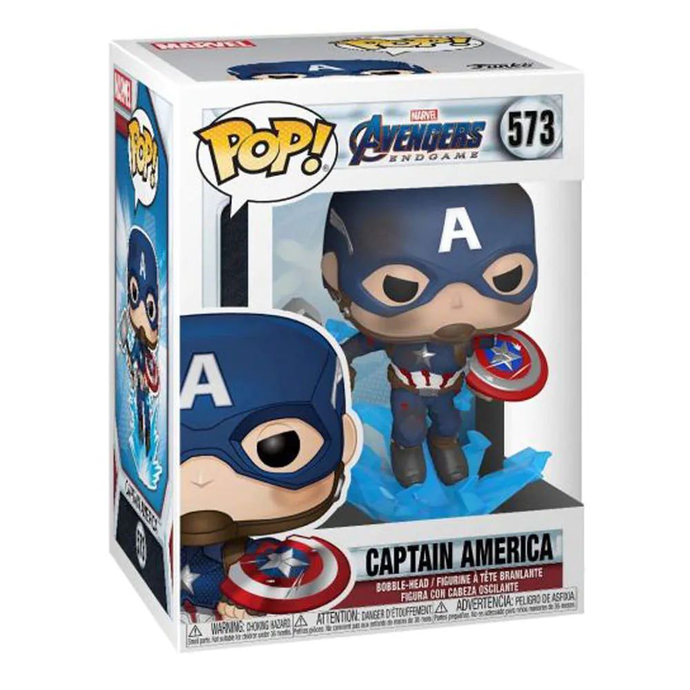 Figurina de colectie Funko Pop Marvel Avengers Endgame Captain America 573 Bobble Head 1409 - poza 1