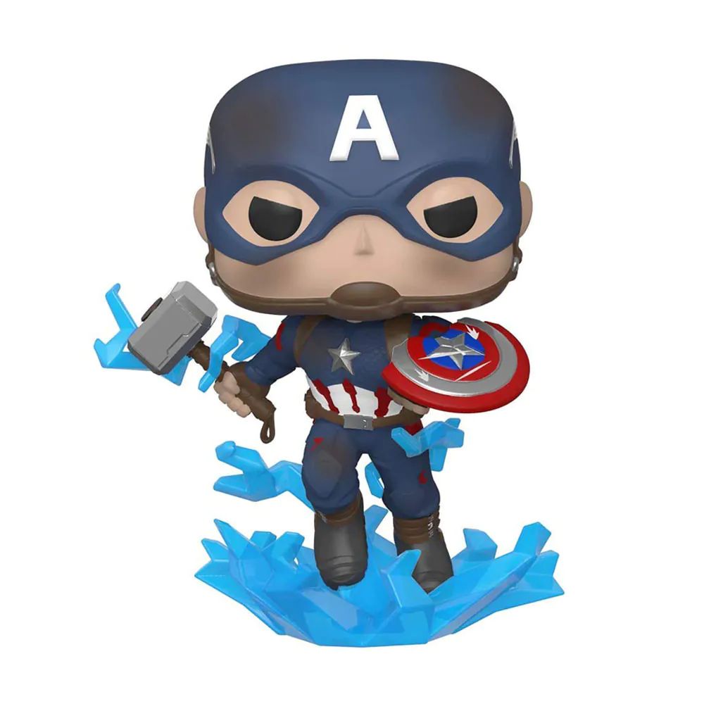 Figurina de colectie Funko Pop Marvel Avengers Endgame Captain America 573 Bobble Head 1409 - poza 2