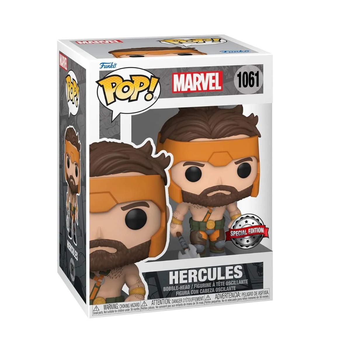 Figurina de colectie Funko Pop Marvel Hercules Bobble Head 1061 - poza 1