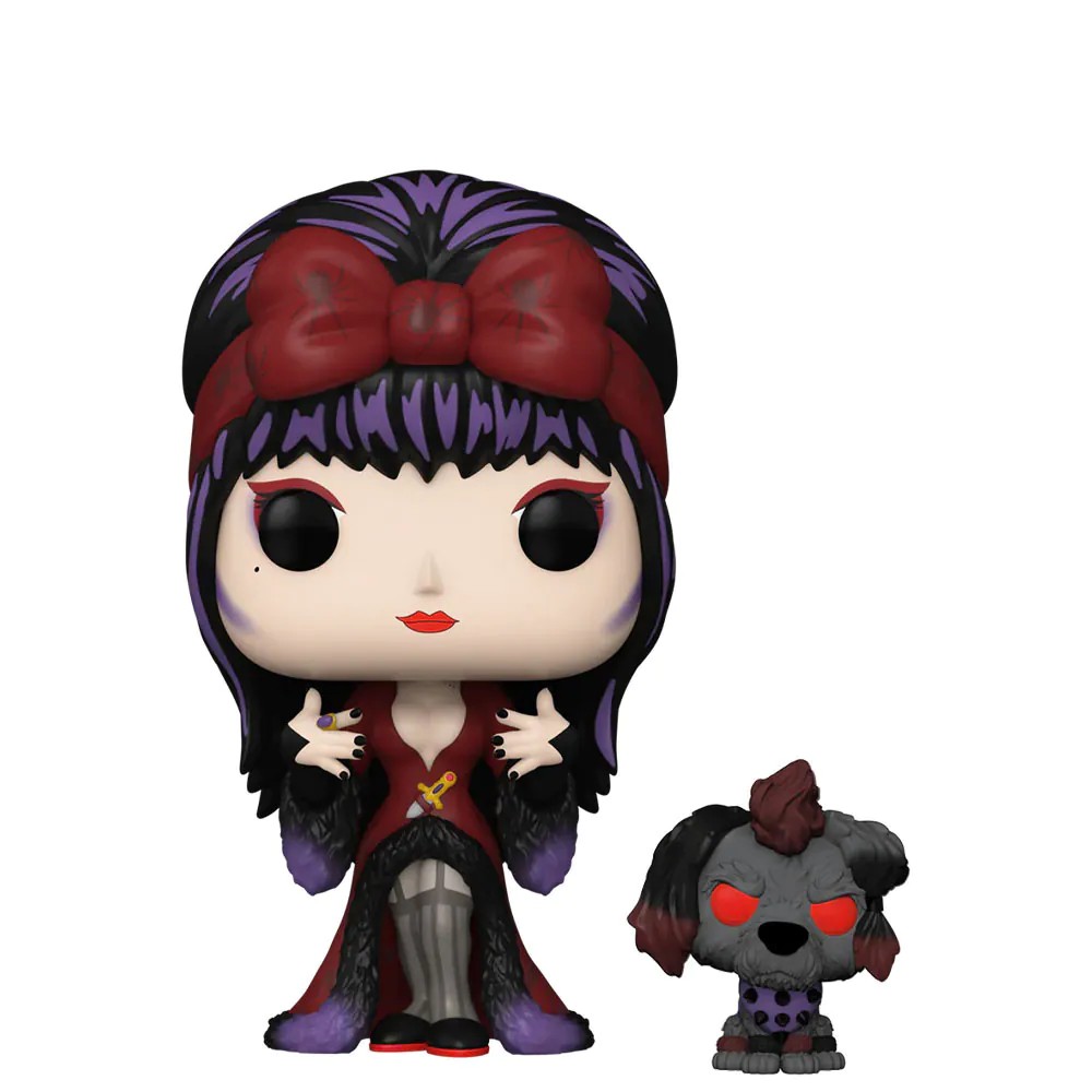 Figurina de colectie Funko Pop Movies Elvira Mistress of Dark Elvira si Gonk Moonlight Special Edition - poza 2