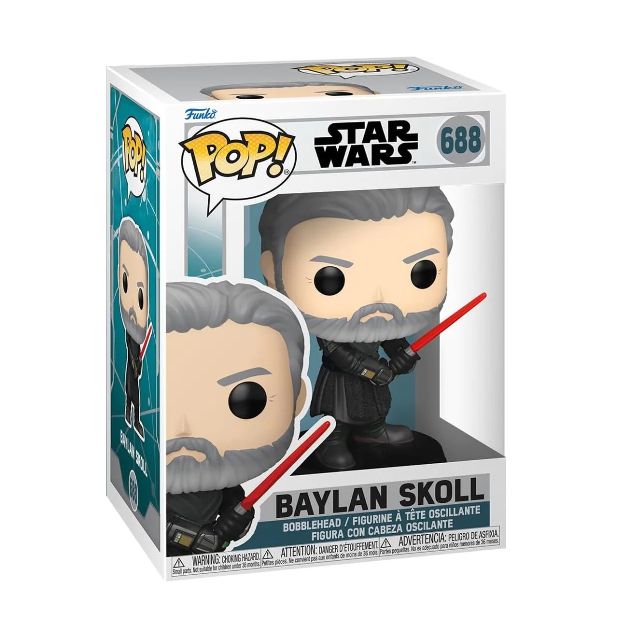 Figurina de colectie Funko Pop Star Wars Baylan Skoll Bobble Head 688 - poza 1