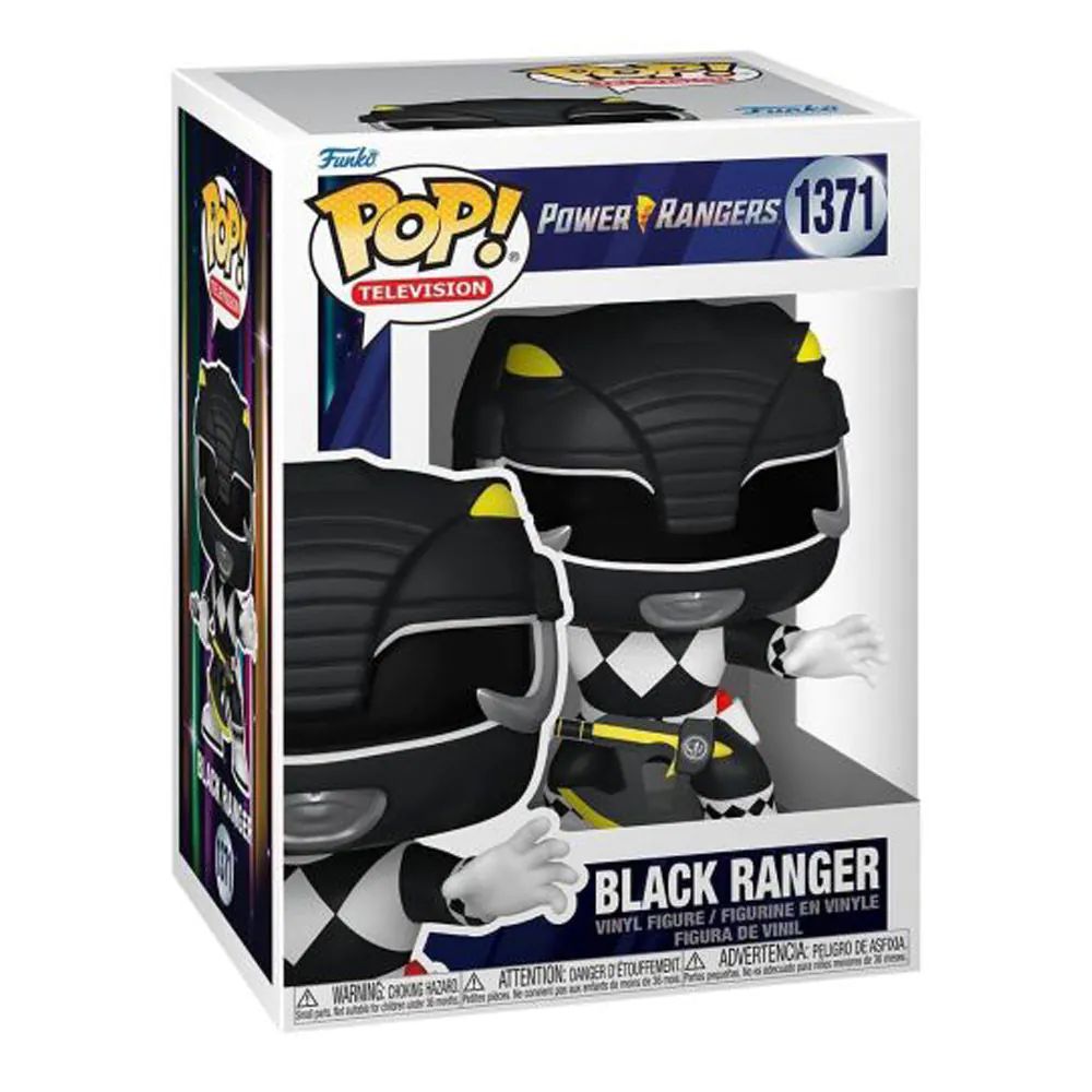 Figurina de colectie Funko Pop Television Power Rangers Black Ranger 1371 - poza 1