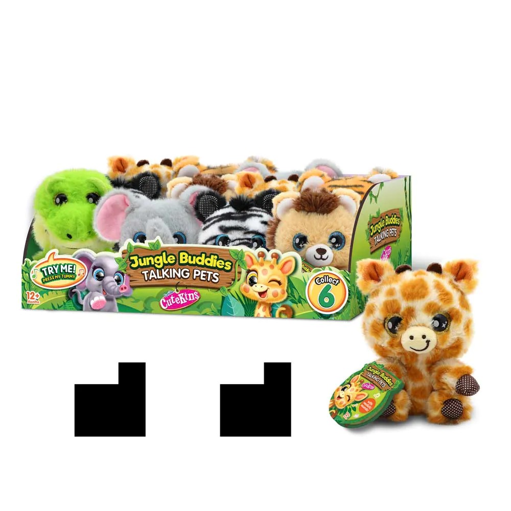 Figurina de plus cu sunete CuteKins Jungle Buddies diverse modele - poza 3