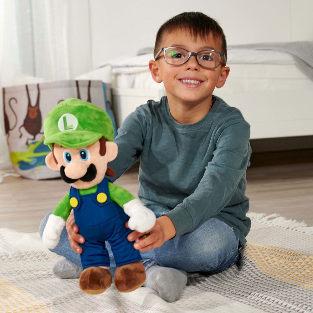 Figurina de plus Super Mario Luigi 30 cm - poza 2