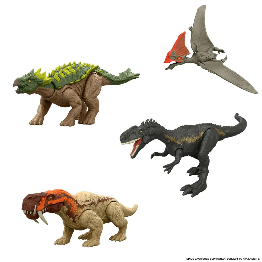 Figurina dinozaur Strike Attack Jurassic World Rebirth 18 cm, diverse modele - poza 2