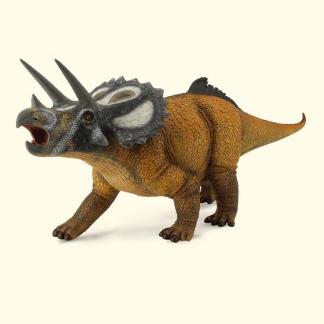 Figurina dinozaur Triceratops pictata manual scara 1:15 Collecta - poza 2