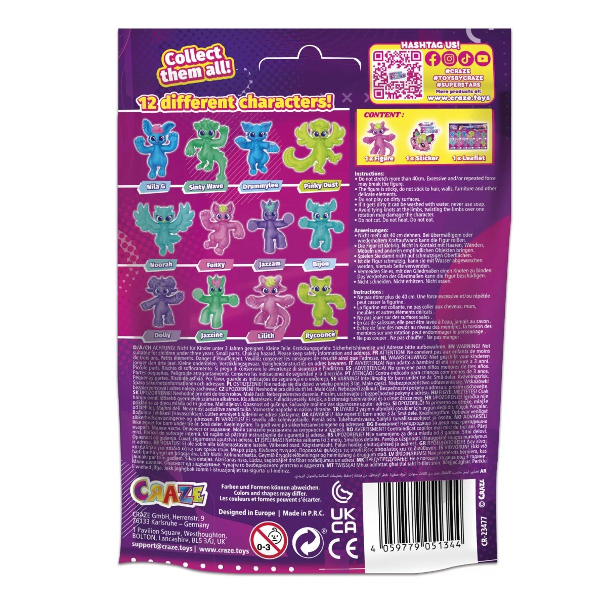 Figurina elastica Craze Superstars CRZ51344 - poza 3
