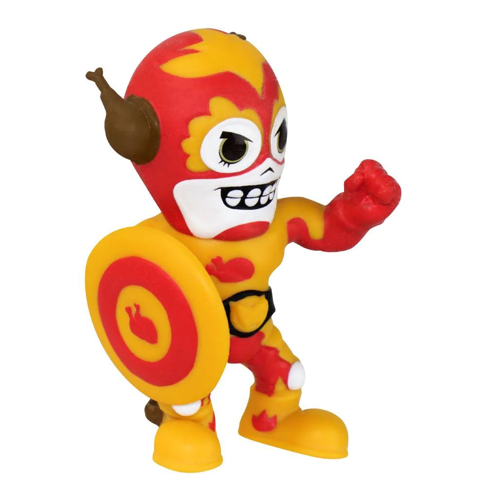 Figurina elastica cu sunete Super Masked Hero Captain Nugget 13 cm - poza 1