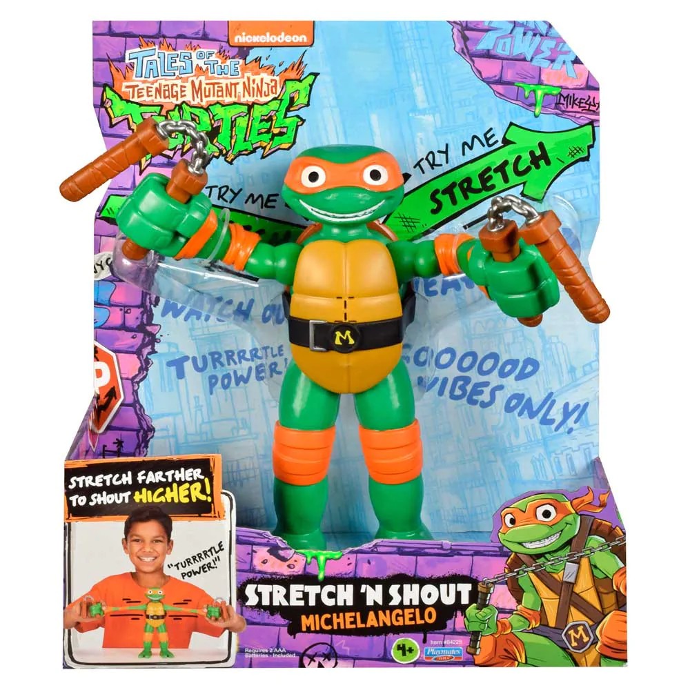 Figurina elastica Testoasele Ninja Haosul Mutantilor Michelangelo - poza 2