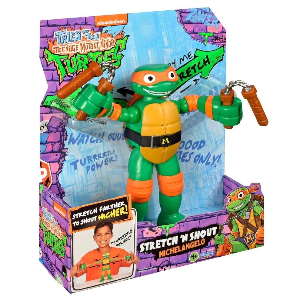Figurina elastica Testoasele Ninja Haosul Mutantilor Michelangelo - poza 3