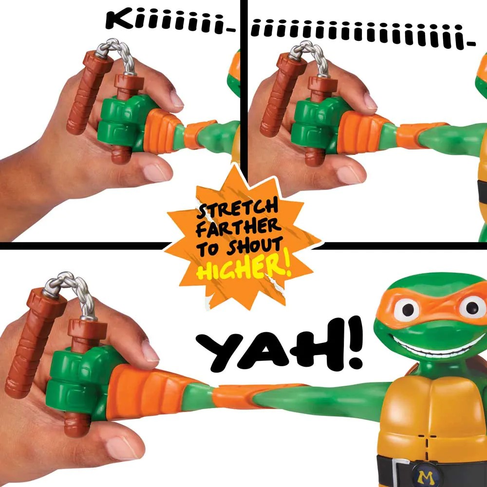 Figurina elastica Testoasele Ninja Haosul Mutantilor Michelangelo - poza 5