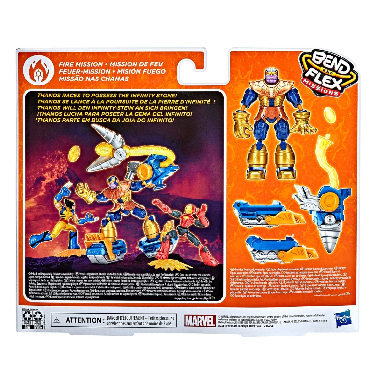 Figurina Hasbro Avengers Bend and Flex Missions cu masina de lupta - poza 4