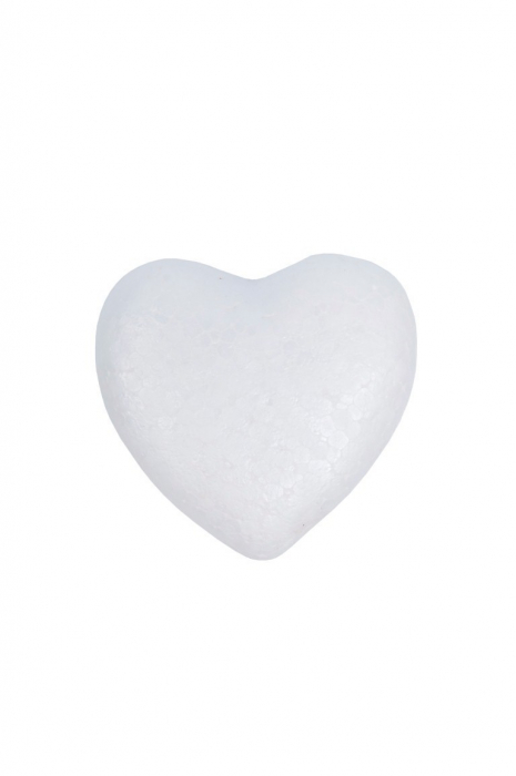 Figurina inima pentru activitati crafts,polistiren,6 bucati set
