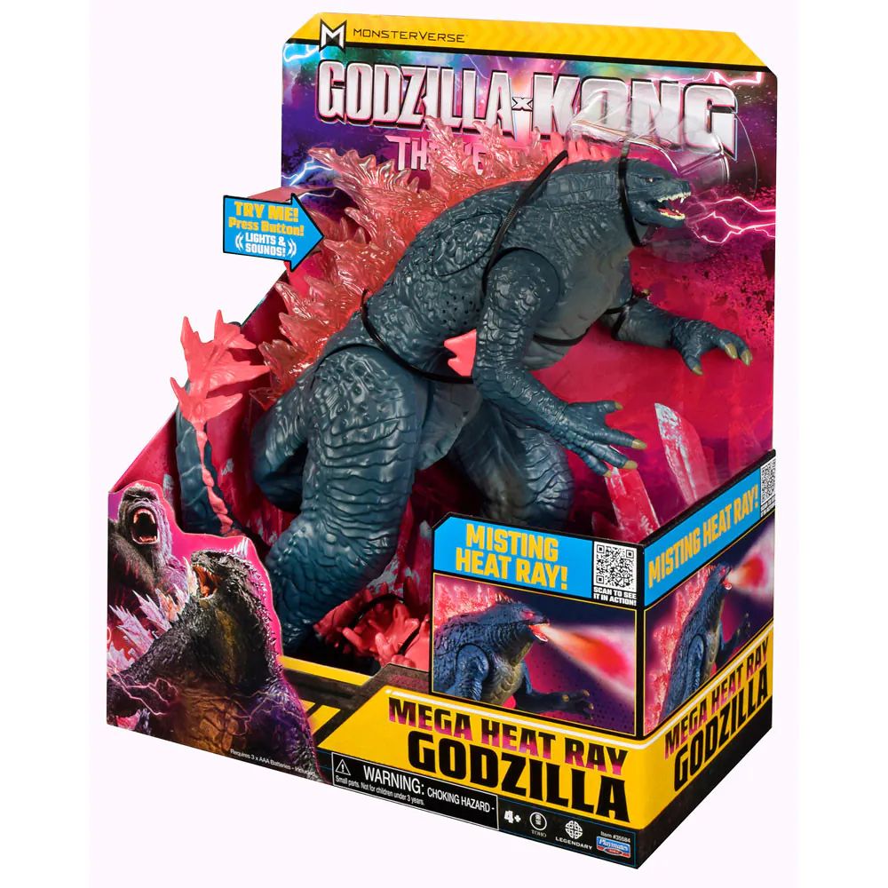 Figurina interactiva cu accesorii Monsterverse Godzilla X Kong Mega Heat Ray Godzilla - poza 2