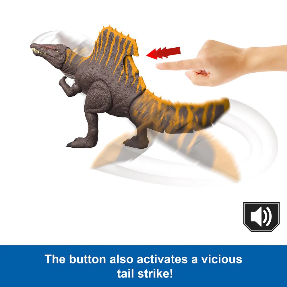 Figurina interactiva dinozaur cu sunete Spinosaurus Jurassic World Rebirth - poza 4