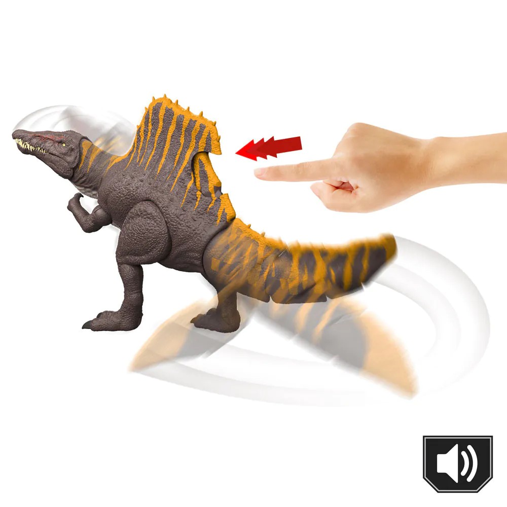 Figurina interactiva dinozaur cu sunete Spinosaurus Jurassic World Rebirth - poza 5