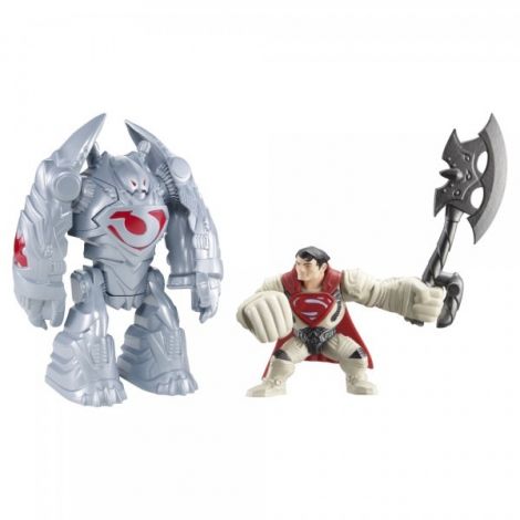 Figurina lansatoare Man of Steel si vehicul Robot Atack - poza 1