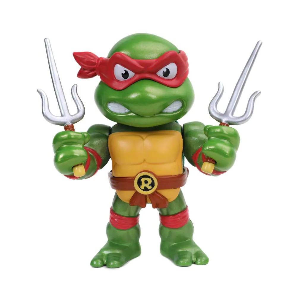Figurina metalica cu accesorii Jada Testoasele Ninja 10 cm Raphael - poza 1