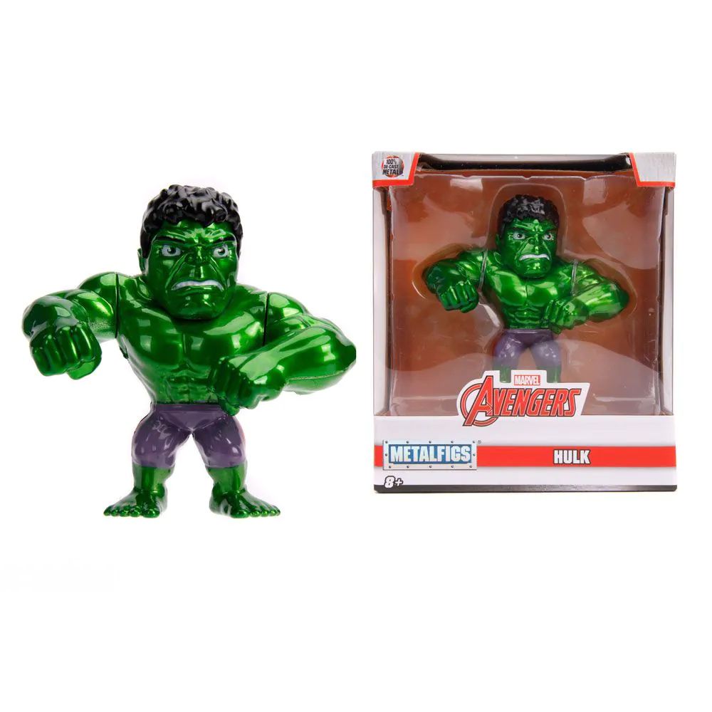 Figurina metalica Jada Marvel Avengers Hulk 10 cm - poza 2