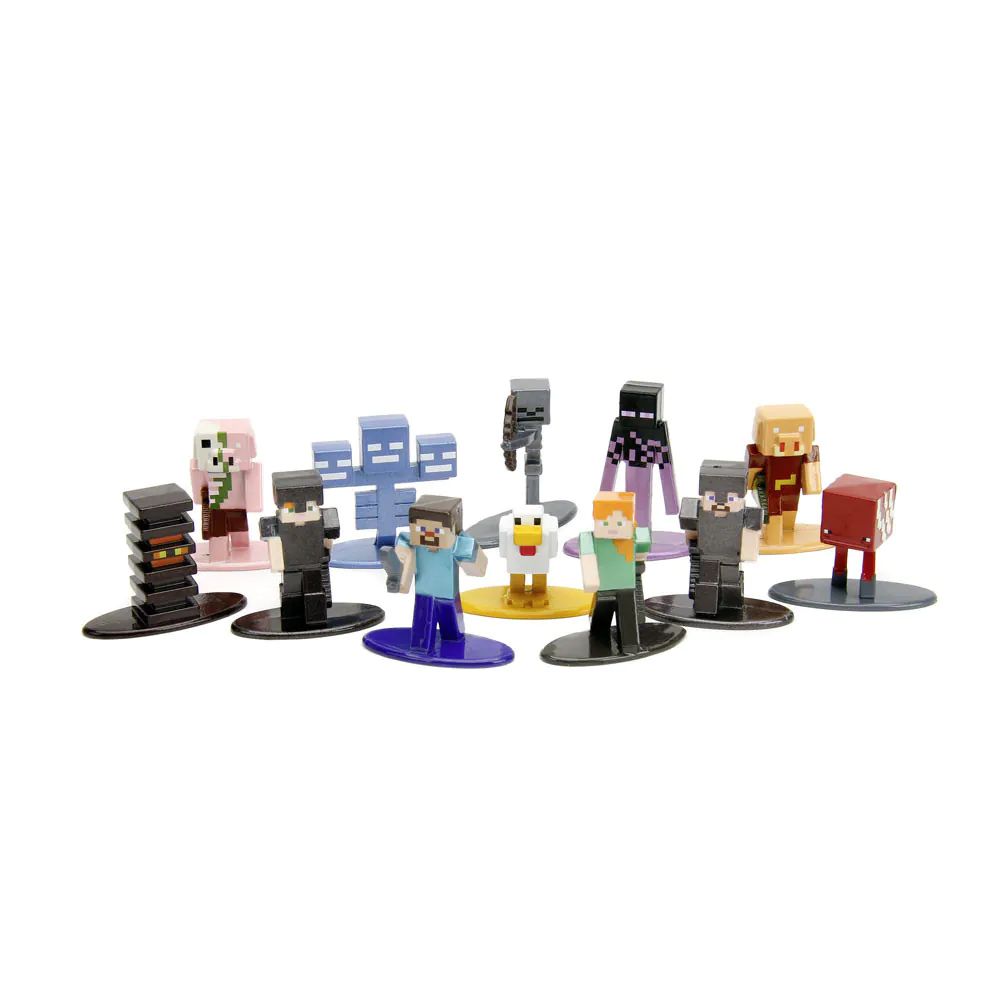Figurina metalica Minecraft Nano Jada diverse modele 4 cm - poza 1
