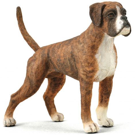 Figurina pictata manual caine Boxer - poza 1