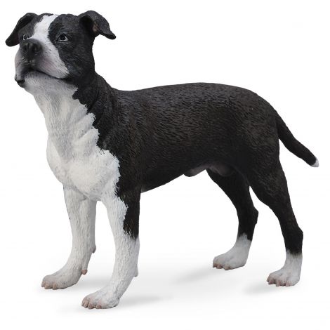 Figurina pictata manual caine Staffordshire Terrier - poza 1
