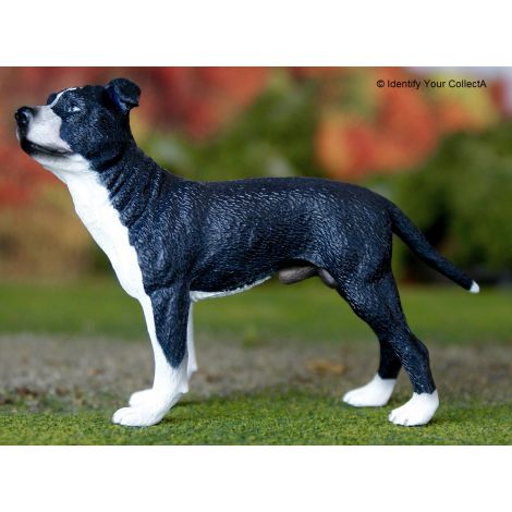 Figurina pictata manual caine Staffordshire Terrier - poza 3