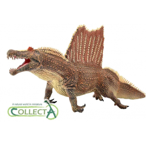 Figurina pictata manual dinozaur Spinosaurus innotand cu mandibula mobila - poza 2