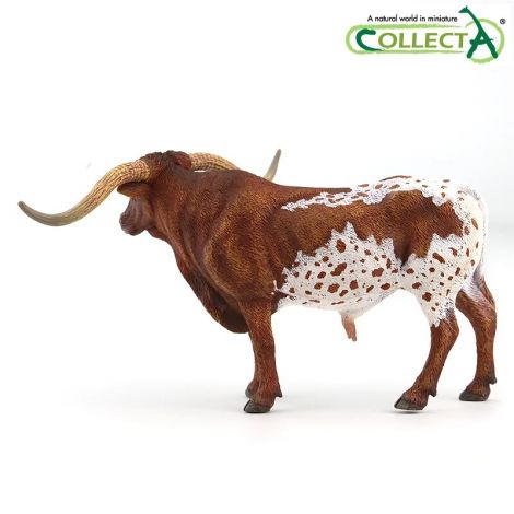 Figurina pictata manual Taur Texas Longhorn - poza 3