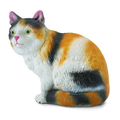 Figurina pisica Domestica pictata manual S Collecta - poza 1