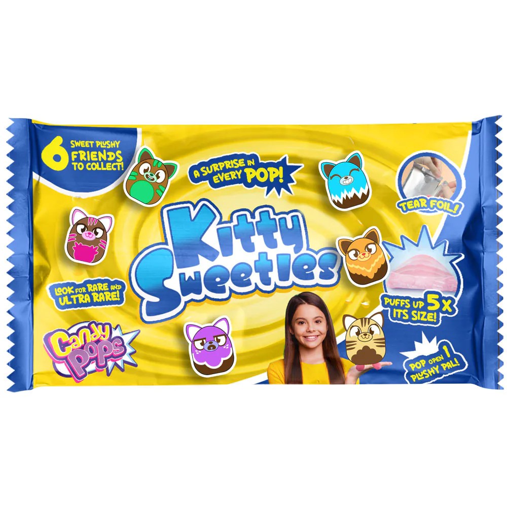 Figurina surpriza de plus CandyPops Kitty Sweeties - poza 1
