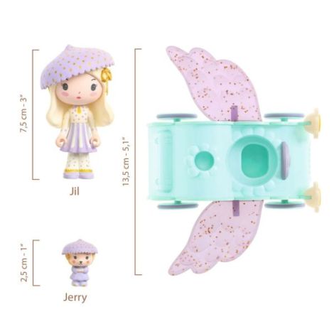 Figurina Tinyly Jil & Jerry, Djeco - poza 4