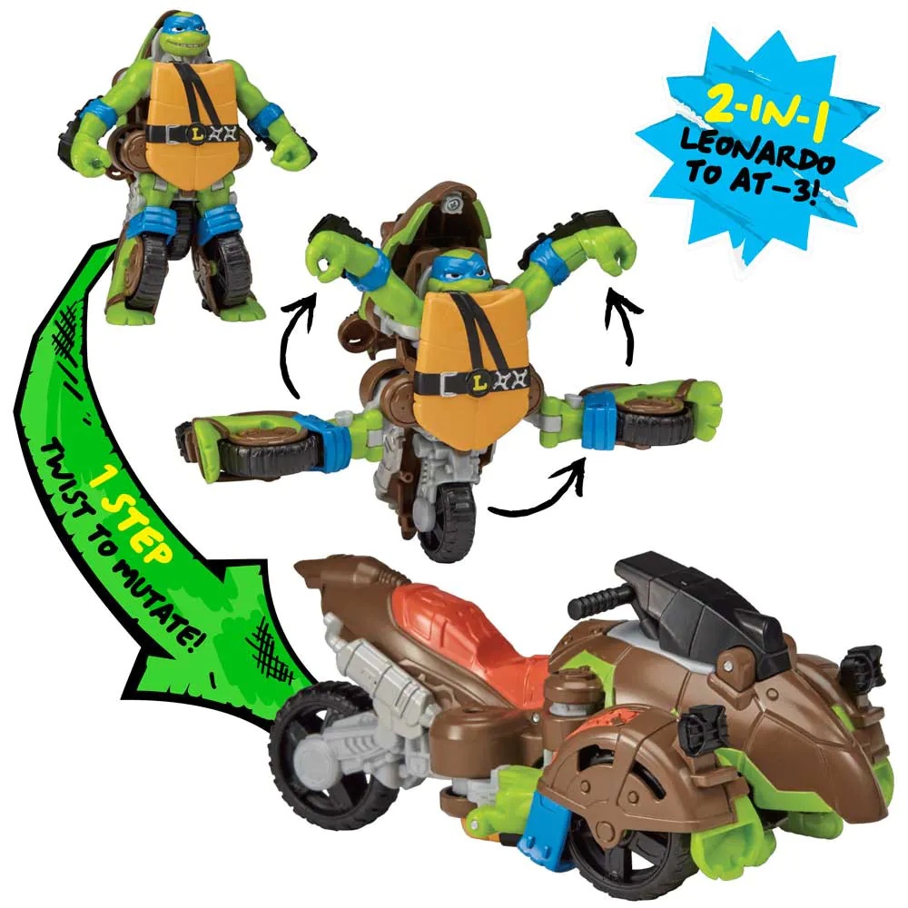 Figurina transformabila Testoasele Ninja Tales of TMNT Twist N Mutate diverse modele - poza 4