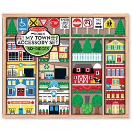 Figurine din lemn Orasul meu - Melissa and Doug - poza 1