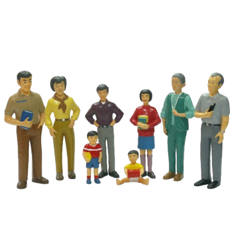 Figurine familie asiatica - poza 1