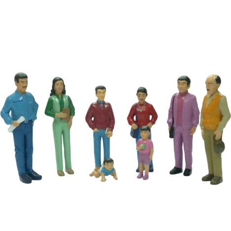 Figurine familie sudamericana - poza 1
