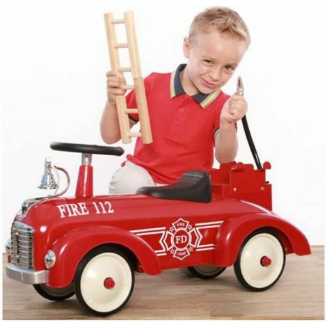 Fire Brigade – Premergator masina pompieri Ride-On pentru 12+ luni Goki 14135 - poza 3