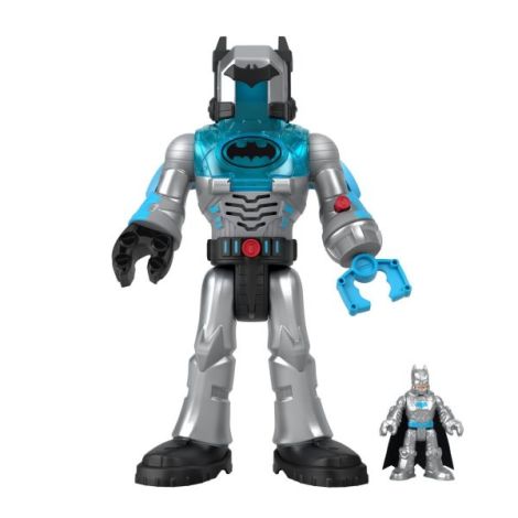 Fisher Price Imaginext Dc Super Friends Robot Batman In Costum Gri 30cm - poza 5